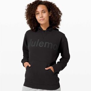 Lululemon All Yours Hoodie Size 4 Black Graphic
